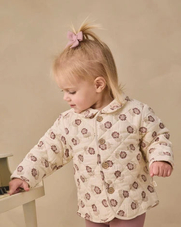 Quincy Mae Baby Girl Quilted Jacket   QM261FALF   Fall Floral