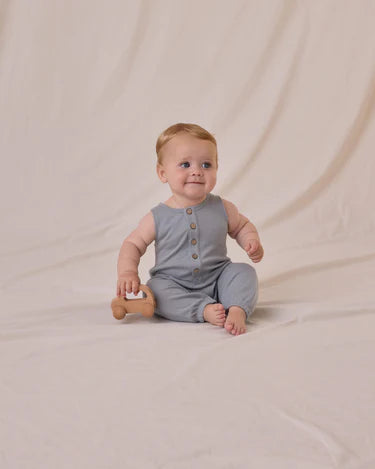 Quincy Mae Baby Waffle Jumpsuit   QM106VIZS   Blue