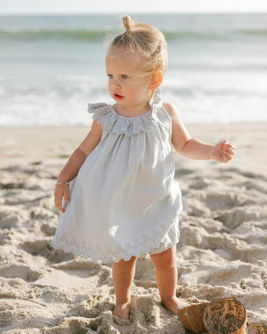 Quincy Mae Baby Girl Isla Dress   QM485WLKR   Sky*