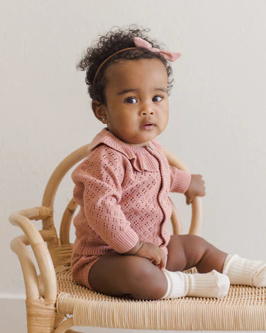Quincy Mae Baby Girl Sock Set   QMA148BOKA    Ivory/Bubblegum