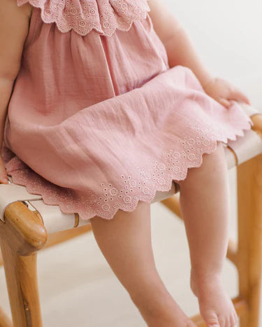 Quincy Mae Baby Girl Isla Dress   QM485KRYZ   Lipstick