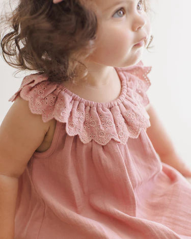 Quincy Mae Baby Girl Isla Dress   QM485KRYZ   Lipstick