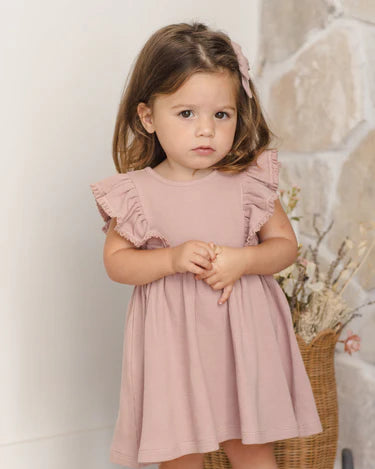 Quincy Mae Baby Girl Daisy Dress   QM484BOON   Mauve