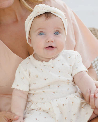 Quincy Mae Pointelle Skirted Bodysuit   QM029LOCK   Petit Fleur