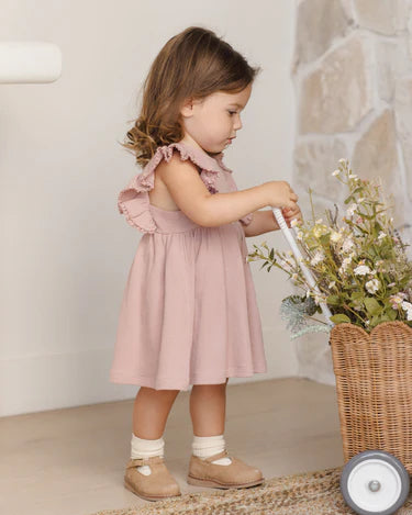 Quincy Mae Baby Girl Daisy Dress   QM484BOON   Mauve