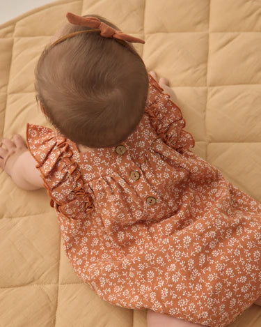 Quincy Mae Baby Girl Maya Romper   QM541HALP    Poppy Floral