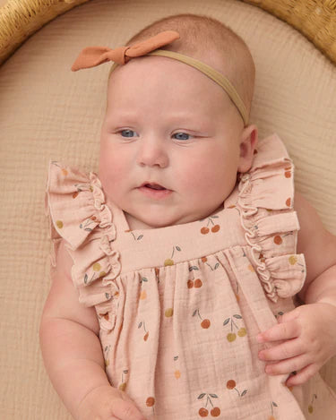 Quincy Mae Baby Girl Maya Romper   QM541JANL   Cherries