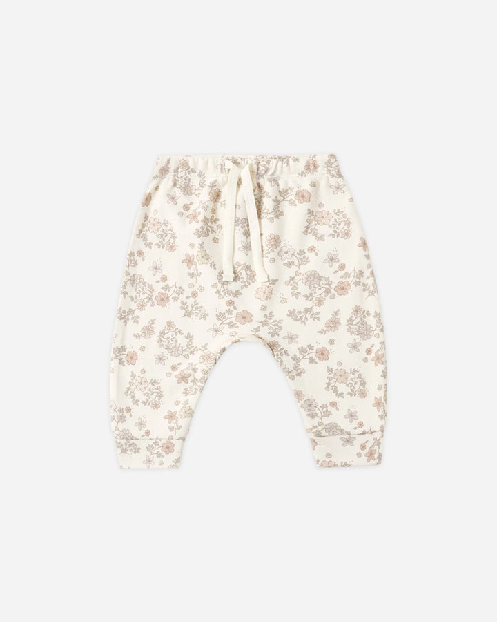 Quincy Mae Baby Girl Drawstring Pant   QM003FLVN   Floral Vine