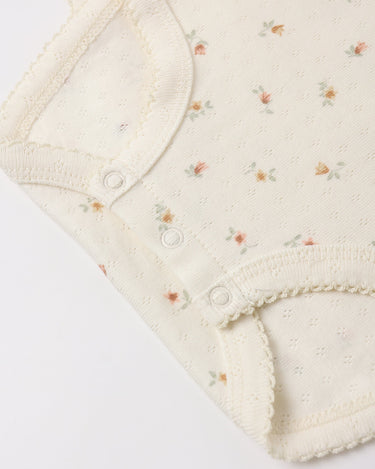 Quincy Mae Pointelle Skirted Bodysuit   QM029LOCK   Petit Fleur
