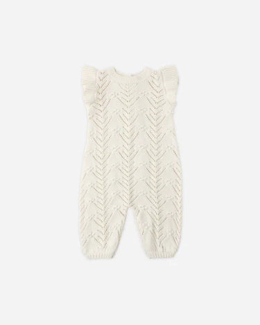 Quincy Mae Baby Mira Knit Romper   QM308SHEP    Natural