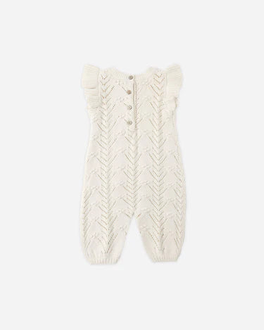 Quincy Mae Baby Mira Knit Romper   QM308SHEP    Natural