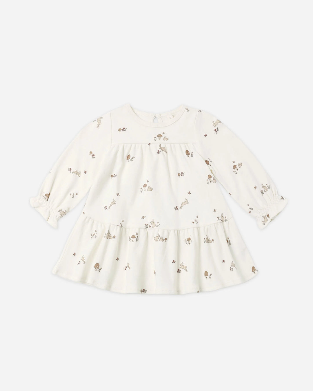 Quincy Mae Baby Girl Tiered Jersey Dress   QM336BNNS   Bunnies