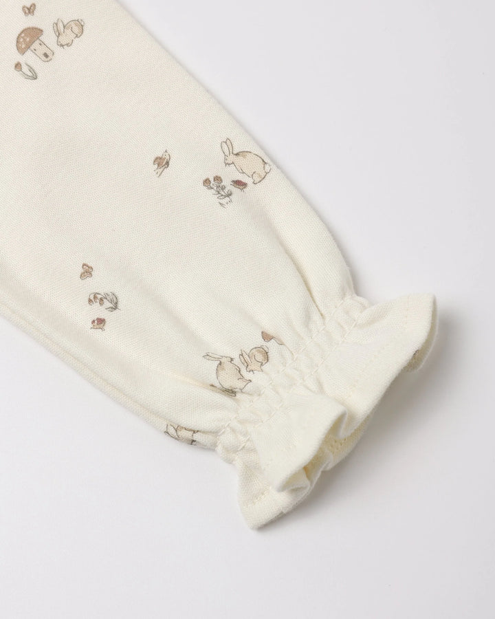 Quincy Mae Baby Girl Tiered Jersey Dress   QM336BNNS   Bunnies