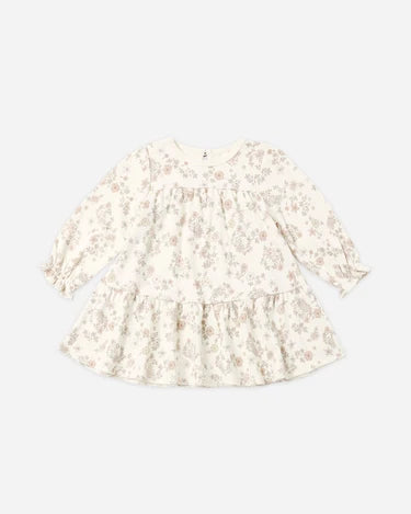 Quincy Mae Baby Girl Tiered Jersey Dress   QM336FLVN   Floral Vine