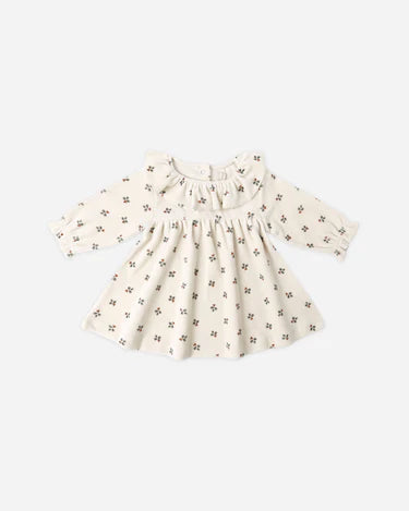 Quincy Mae Baby Girl Velour Dress   QM458ARTX    Holly Berry