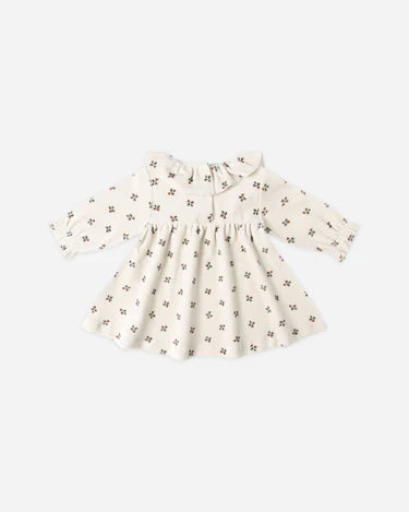 Quincy Mae Baby Girl Velour Dress   QM458ARTX    Holly Berry