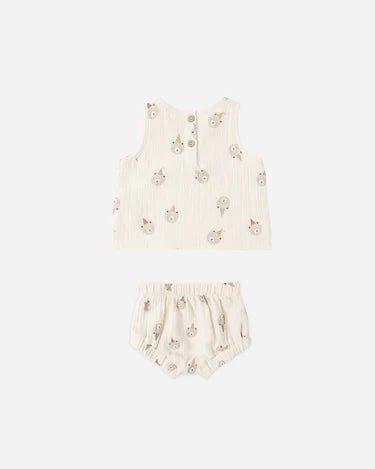 Quincy Mae Baby Woven Tank Set   QM478FILP   Party Bears