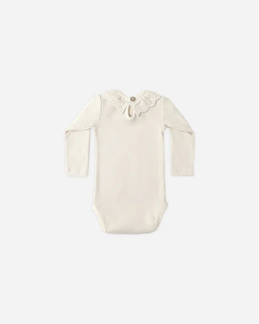 Quincy Mae Ruffle Collar Bodysuit   QM510ARTX   Natural