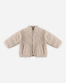 Quincy Mae Baby Shearling Zip Jacket   QM514HNEY   Oat