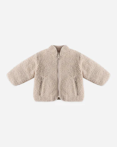 Quincy Mae Baby Shearling Zip Jacket   QM514HNEY   Oat