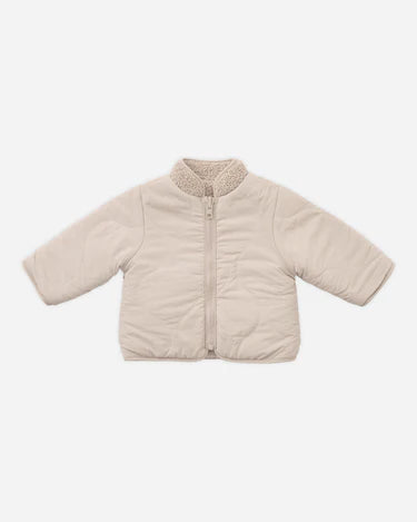 Quincy Mae Baby Shearling Zip Jacket   QM514HNEY   Oat