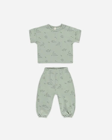 Quincy Mae Jersey Tee & Pant Set   QM528BERL   Dino