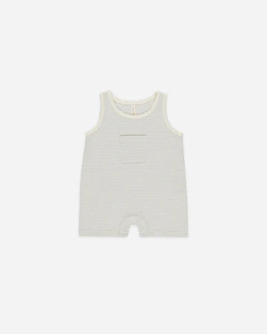 Quincy Mae Baby Sleeveless One Piece    QM536WLKR   Sky Micro Stripe