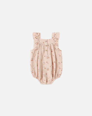 Quincy Mae Baby Girl Maya Romper   QM541JANL   Cherries