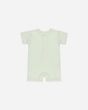Quincy Mae Waffle Snap Romper   QM560URZA   Mint