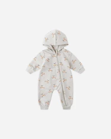 Quincy Mae Baby Hooded Jumpsuit   QM586KCAJ   Reindeer