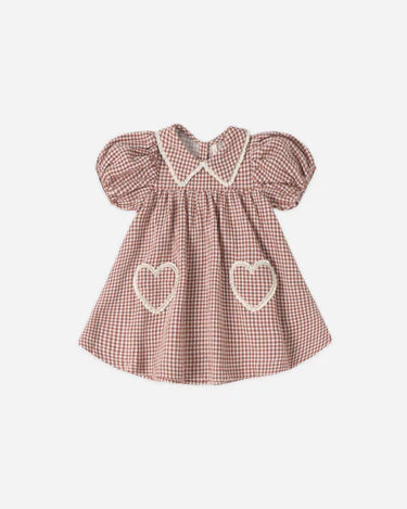 Quincy Mae Coraline Dress   QM602EMLW   Red Gingham
