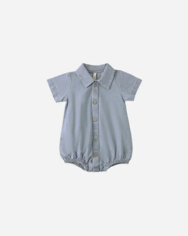 Quincy Mae Matteo Romper   QM629LINS    Chambray