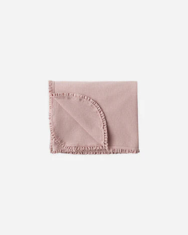 Quincy Mae Waffle Baby Blanket   QMA025BOON    Mauve