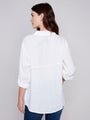 Charlie B Button Front Shirt  C4542  White