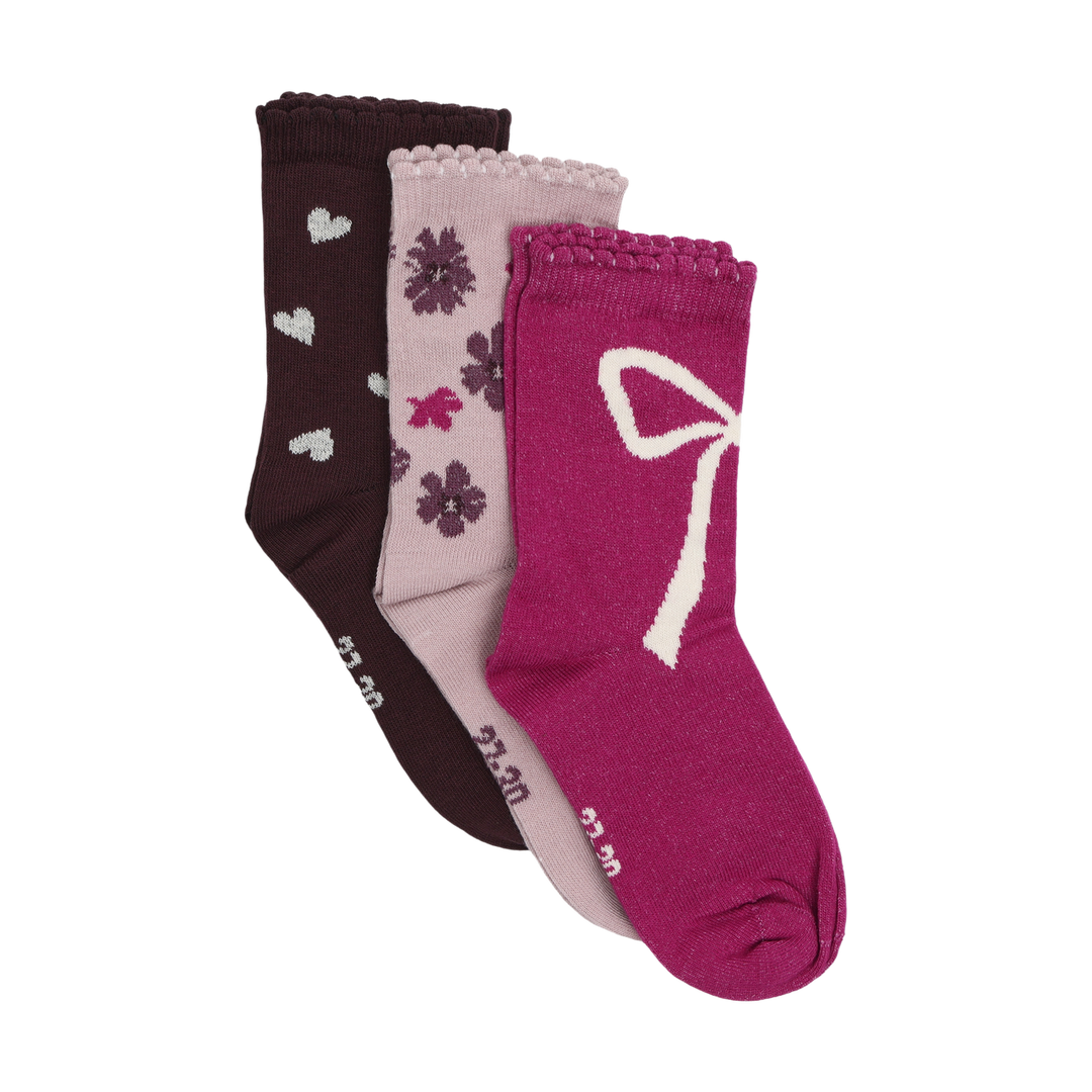 Minymo Girls Socks  124467-6599  3pk
