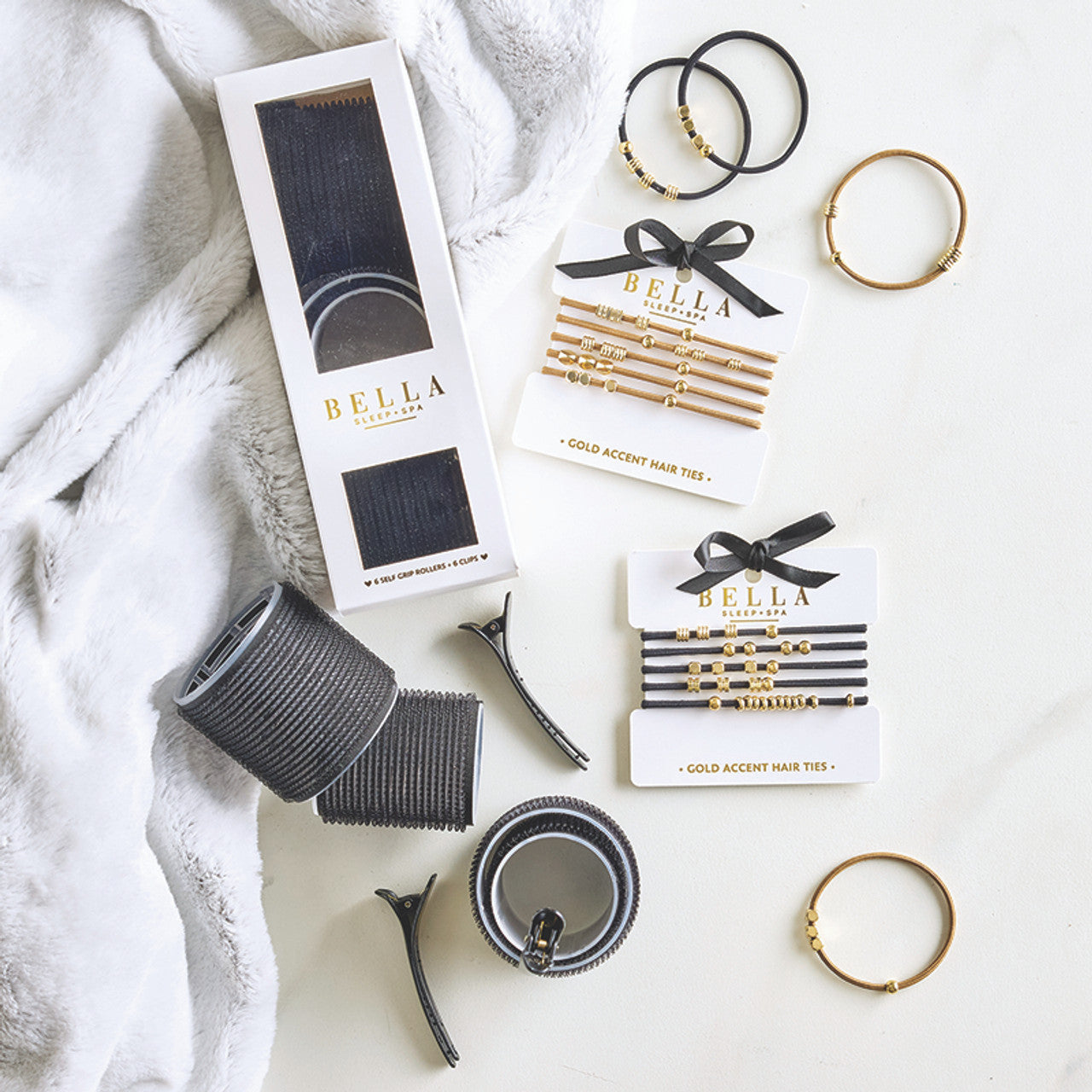 Bella Gold Accent Hair Ties