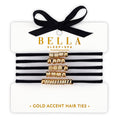 Bella Gold Accent Hair Ties