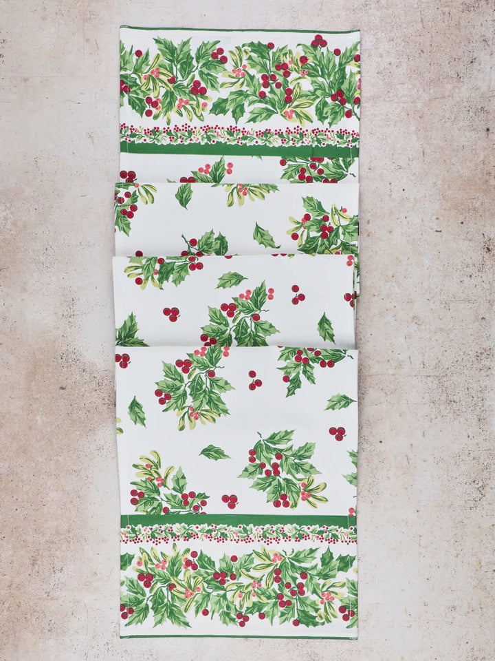 April Cornell Snowberry Table Runner