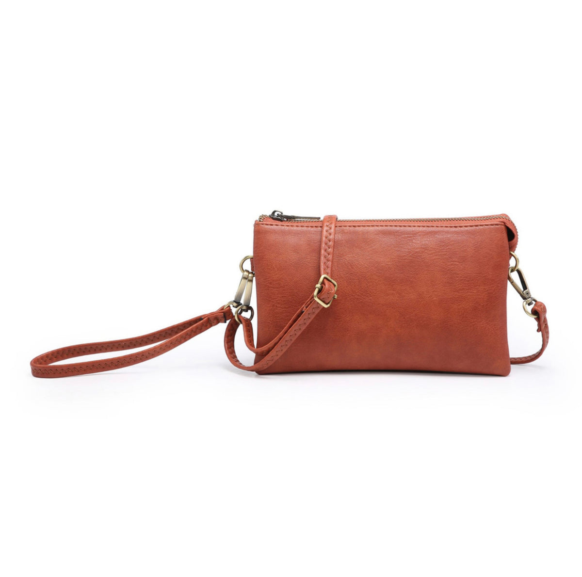 Jen & Co Riley Crossbody/Wristlet  M013 Rust
