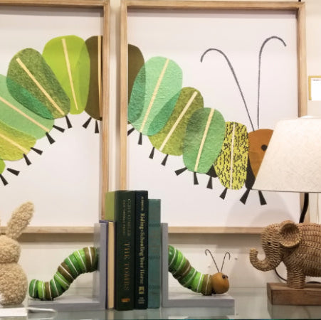 Raz Caterpillar Bookends 4511152