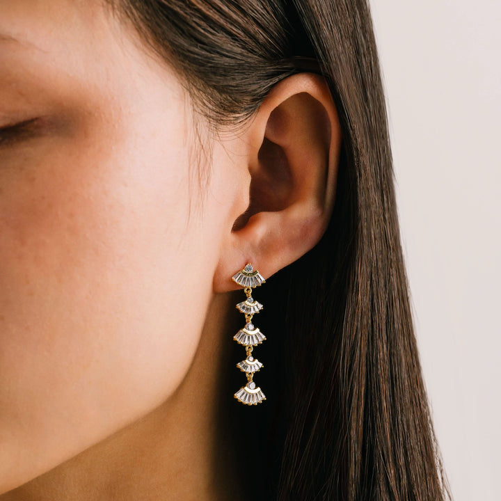 Lover's Tempo Rene Drop Earrings Gold*
