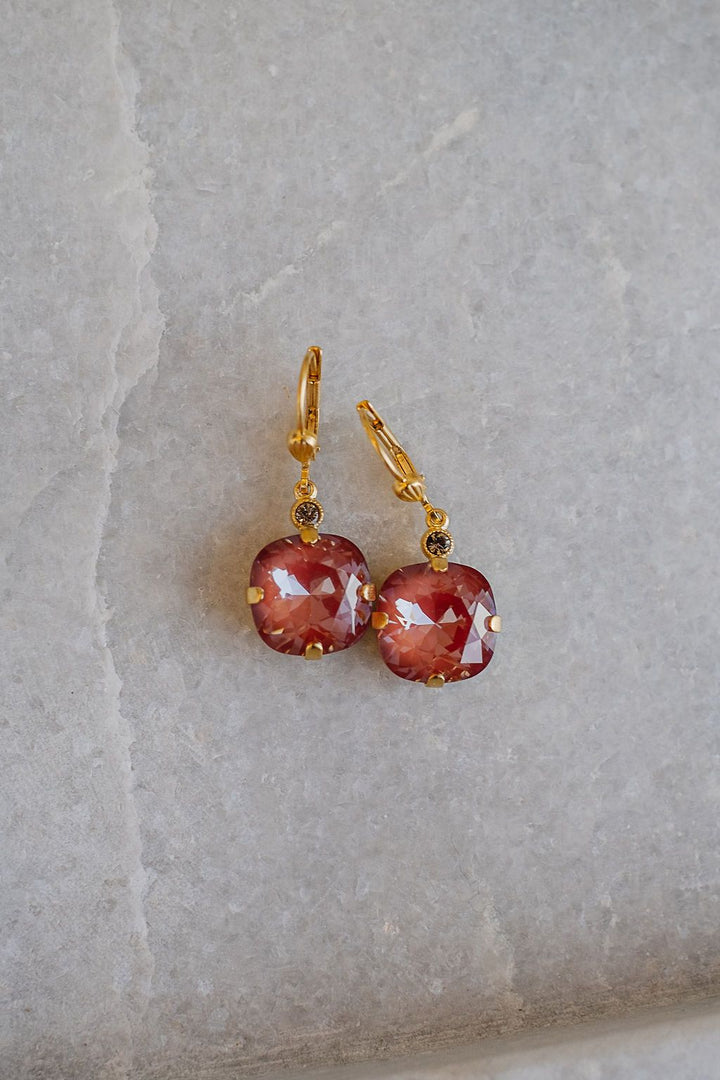 La Vie Parisienne Square Cushion Earring 6556G*