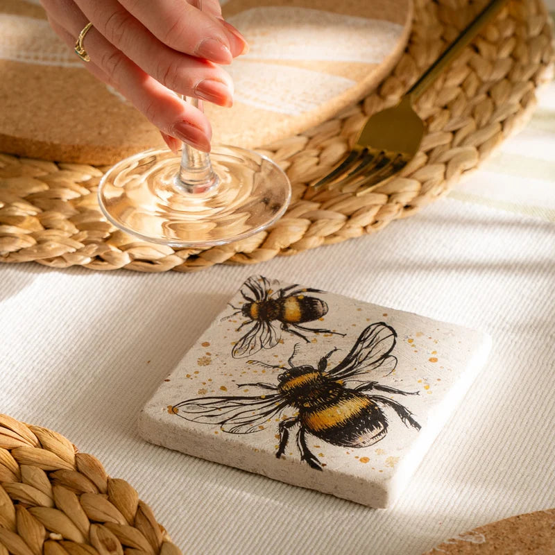 Selbrae House Stone Coaster  -  Bee