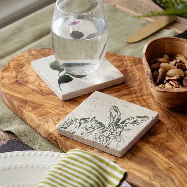 Selbrae House Stone Coaster  -  Hare