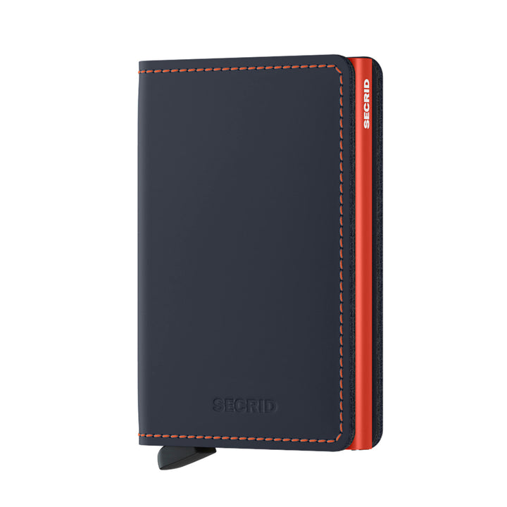 Secrid Slimwallet Matte Nightblue and Orange  SM