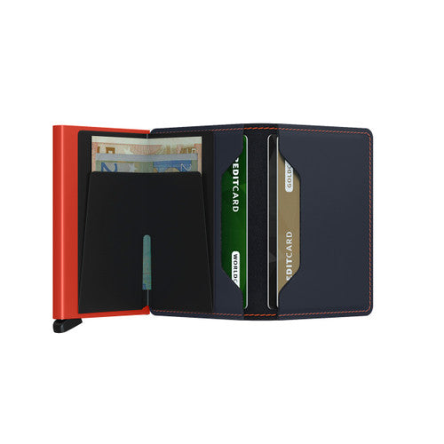 Secrid Slimwallet Matte Nightblue and Orange  SM