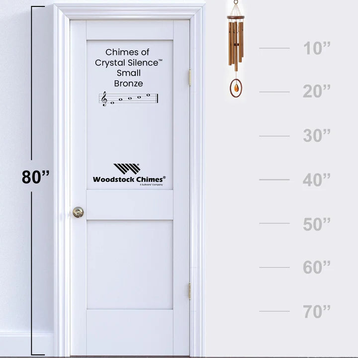 Woodstock Chimes Small Chimes of Crystal Silence  -  Bronze