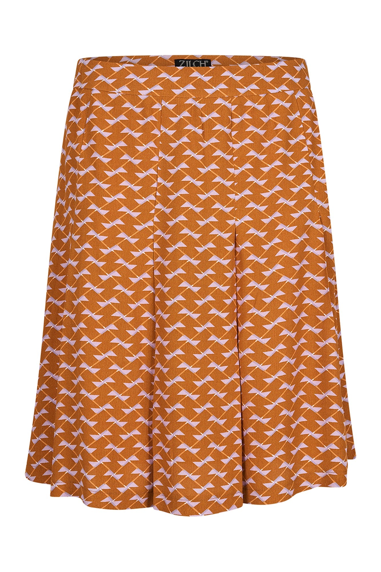 Zilch Skirt with Pleats  41VCR50.091P  Rectangle Rust
