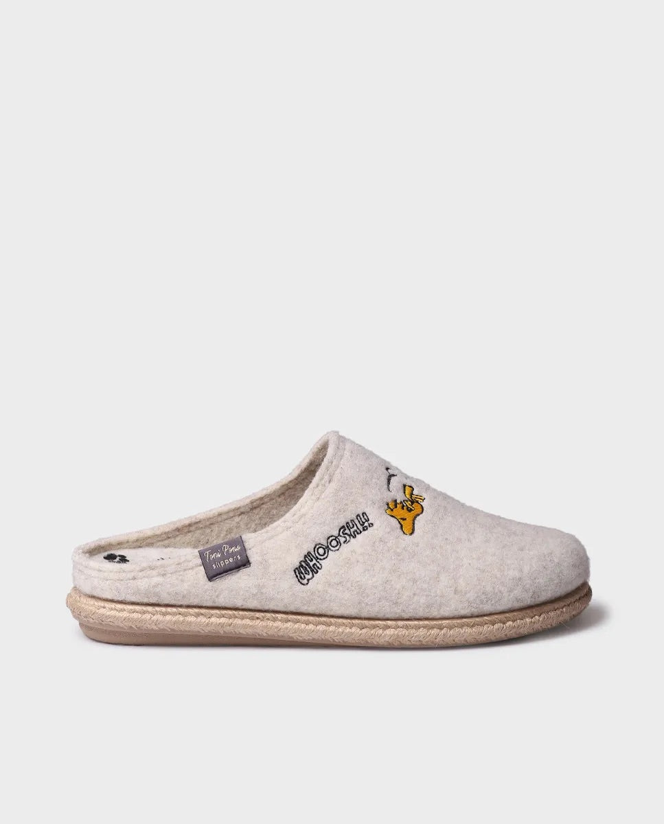 Toni Pons Snoopy Slipper Cru (Ecru)