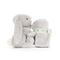 Jellycat Bashful Bunny Soother  STH4BS  Silver